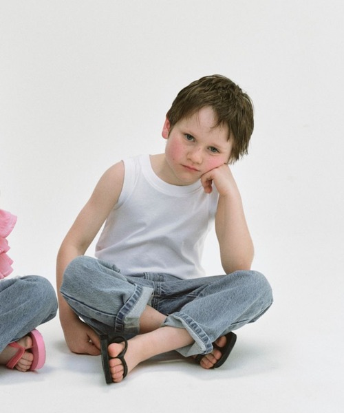 LOWRYS FARM（ローリーズファーム）の「ＵＳＡロングタンクトップ　103980（タンクトップ・キッズ・ホワイト/ブラック/イエロー/チャコールグレー・110cm/150cm/140cm/130cm/120cm）」の21枚目の写真