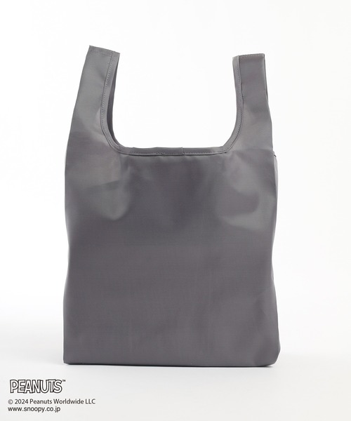 Honeys（ハニーズ）の「スヌーピー／お弁当エコバッグ（エコバッグ/サブバッグ・レディース・スミクロ/ミント/ピンク/ライトグレー/アイボリー・FREE）」の19枚目の写真