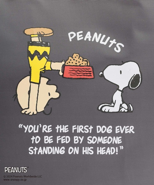 Honeys（ハニーズ）の「スヌーピー／お弁当エコバッグ（エコバッグ/サブバッグ・レディース・スミクロ/ミント/ピンク/ライトグレー/アイボリー・FREE）」の20枚目の写真