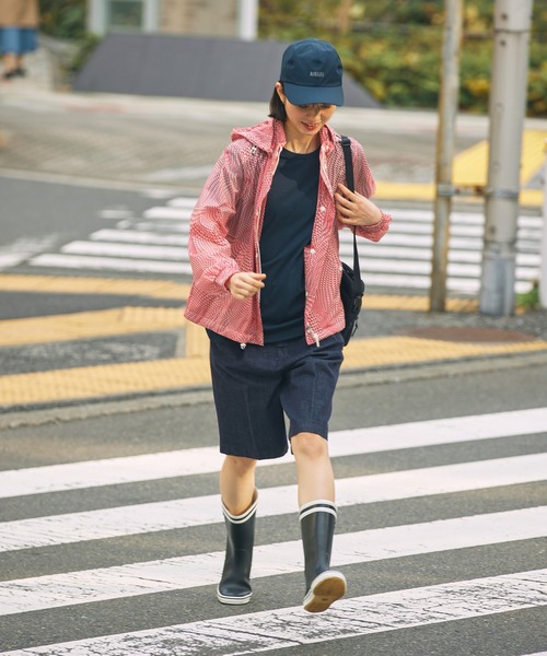 AIGLE(エーグル)の「MALOUINE マロウィン ダブルストライプ レインラバーブーツ(レインシューズ・レディース・ダークネイビー/レッド/イエロー・36/35/38/37/39)」の8枚目の写真
