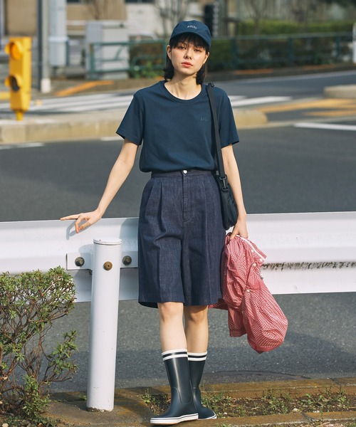 AIGLE(エーグル)の「MALOUINE マロウィン ダブルストライプ レインラバーブーツ(レインシューズ・レディース・ダークネイビー/レッド/イエロー・36/35/38/37/39)」の10枚目の写真