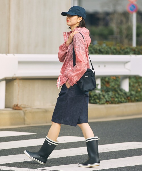 AIGLE(エーグル)の「MALOUINE マロウィン ダブルストライプ レインラバーブーツ(レインシューズ・レディース・ダークネイビー/レッド/イエロー・36/35/38/37/39)」の9枚目の写真