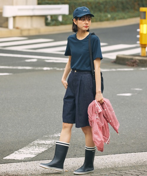 AIGLE(エーグル)の「MALOUINE マロウィン ダブルストライプ レインラバーブーツ(レインシューズ・レディース・ダークネイビー/レッド/イエロー・36/35/38/37/39)」の11枚目の写真