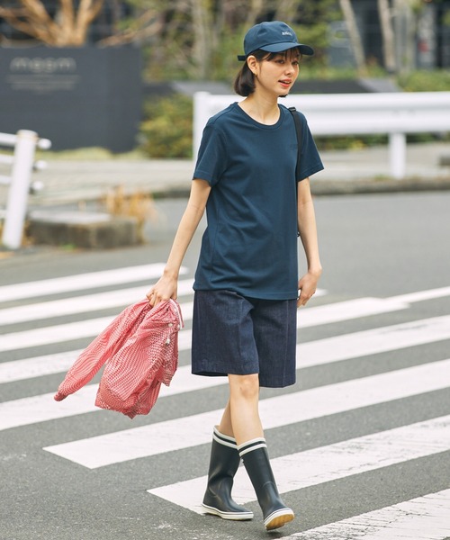 AIGLE(エーグル)の「MALOUINE マロウィン ダブルストライプ レインラバーブーツ(レインシューズ・レディース・ダークネイビー/レッド/イエロー・36/35/38/37/39)」の13枚目の写真