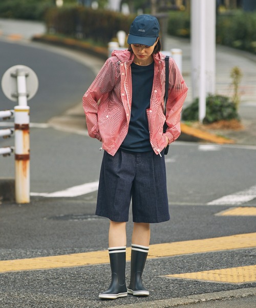 AIGLE(エーグル)の「MALOUINE マロウィン ダブルストライプ レインラバーブーツ(レインシューズ・レディース・ダークネイビー/レッド/イエロー・36/35/38/37/39)」の5枚目の写真