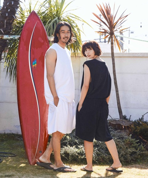 ムラサキスポーツ(ムラサキスポーツ)の「【ムラサキスポーツ限定】DEAR LAUREL/ディアローレル タンクトップ 速乾 UVケア セットアップ対応 D24S2343(タンクトップ・メンズ・ホワイト/ブラック・L/M)」の6枚目の写真