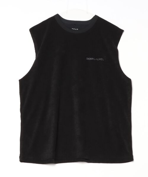 ムラサキスポーツ(ムラサキスポーツ)の「【ムラサキスポーツ限定】DEAR LAUREL/ディアローレル タンクトップ 速乾 UVケア セットアップ対応 D24S2343(タンクトップ・メンズ・ホワイト/ブラック・L/M)」の9枚目の写真
