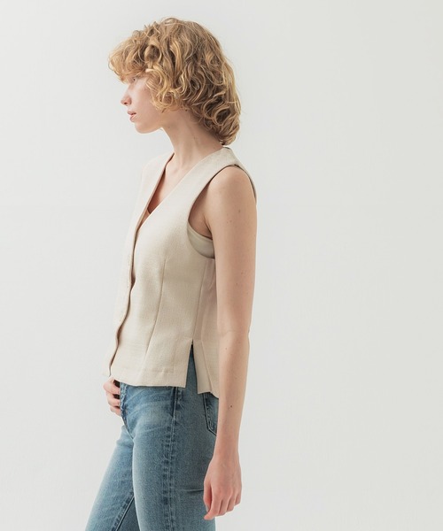 セール】サマーツイードサイドスリットベスト（ベスト）｜coca