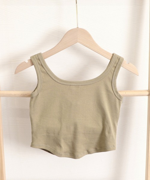 Miniministore(ミニミニストア)の「ロゴタンクトップ カップ付き レディース(タンクトップ・レディース・サンドベージュ/ブラック/ダークグレー/ライム/グリーン/ホワイト・FREE)」の18枚目の写真