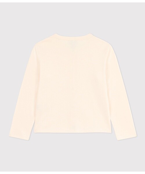 PETIT BATEAU（プチバトー）の「１ｘ１コットンカーディガン（カーディガン/ボレロ・キッズ・ピンク/ホワイト/ネイビー・3YEAR/4YEAR/5YEAR）」の5枚目の写真