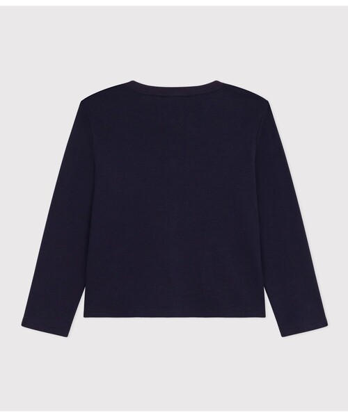 PETIT BATEAU（プチバトー）の「１ｘ１コットンカーディガン（カーディガン/ボレロ・キッズ・ピンク/ホワイト/ネイビー・3YEAR/4YEAR/5YEAR）」の8枚目の写真