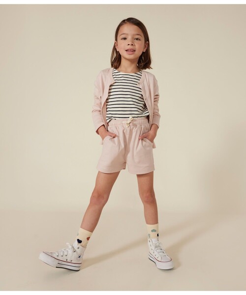 PETIT BATEAU（プチバトー）の「１ｘ１コットンカーディガン（カーディガン/ボレロ・キッズ・ピンク/ホワイト/ネイビー・3YEAR/4YEAR/5YEAR）」の11枚目の写真