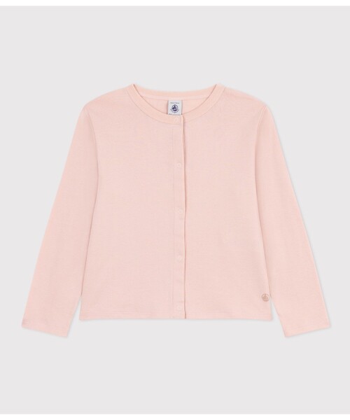 PETIT BATEAU（プチバトー）の「１ｘ１コットンカーディガン（カーディガン/ボレロ・キッズ・ピンク/ホワイト/ネイビー・3YEAR/4YEAR/5YEAR）」の12枚目の写真