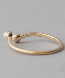 ete（エテ）の「○[レイヤード] K10YG パール リング（リング