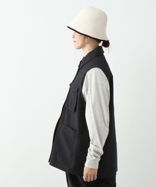 LEPSIM（レプシィム）の「【産前・産後対応】マタニティ／ミリタリーベスト　992073（マタニティウェア/グッズ・レディース・ブラック/カーキ・FREE）」の11枚目の写真