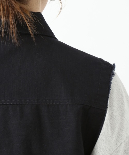 LEPSIM（レプシィム）の「【産前・産後対応】マタニティ／ミリタリーベスト　992073（マタニティウェア/グッズ・レディース・ブラック/カーキ・FREE）」の18枚目の写真