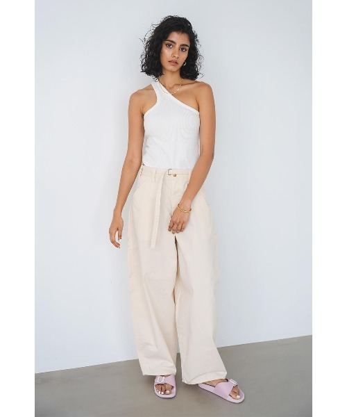 ALEXIA STAM(アリシアスタン)の「ALEXIA STAM x Lee Wide Painter Pants /Leeコラボパンツ(その他パンツ・レディース・アイボリー・S/M)」の5枚目の写真