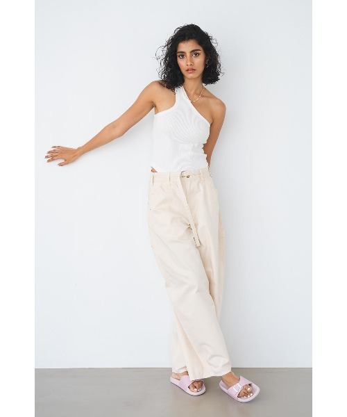 ALEXIA STAM(アリシアスタン)の「ALEXIA STAM x Lee Wide Painter Pants /Leeコラボパンツ(その他パンツ・レディース・アイボリー・S/M)」の4枚目の写真