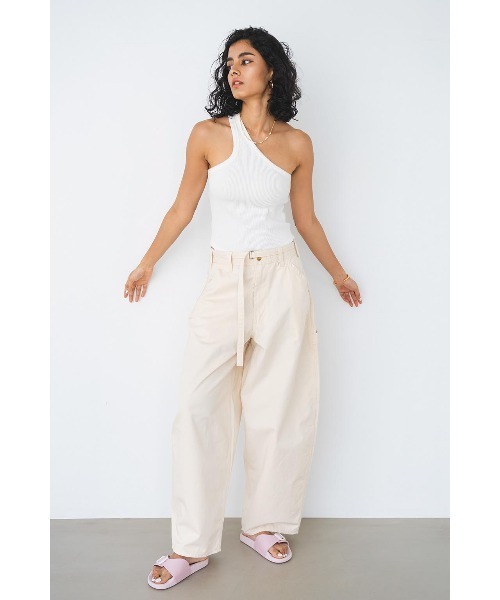 ALEXIA STAM(アリシアスタン)の「ALEXIA STAM x Lee Wide Painter Pants /Leeコラボパンツ(その他パンツ・レディース・アイボリー・S/M)」の3枚目の写真