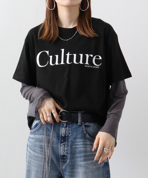 RGY（アールジーワイ）の「RGY CULTURE 両面プリントTシャツ（Tシャツ/カットソー・メンズ・オートミール/ホワイト/ブラック・M/L）」の2枚目の写真