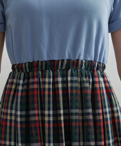 Arnold Palmer（アーノルドパーマー）の「パーマーチェック ガーゼ ドッキング ワンピース（ワンピース・レディース・サックスブルー/ネイビー/アイボリー・S/M/L）」の17枚目の写真