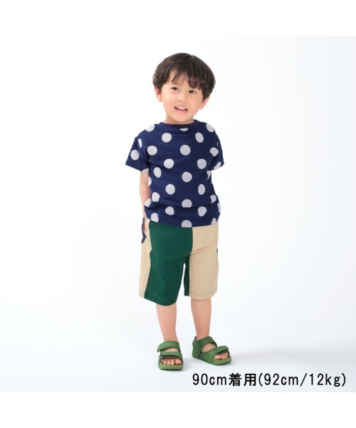 Moujonjon(ムージョンジョン)の「ストレッチダンプ6分丈ハーフパンツ(その他パンツ・キッズ・エメラルド/イエロー/ベージュ・100/120/110/90/130/140)」の14枚目の写真