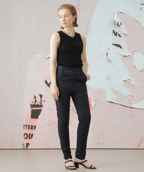 Apo(s)ture（アポスチャー）の「NANCY-004/ストレッチチノフルレングススキニーパンツ（チノパンツ・レディース・ベージュ/ネイビー/ホワイト/ブラック・M/S/XL/L/XS）」の4枚目の写真