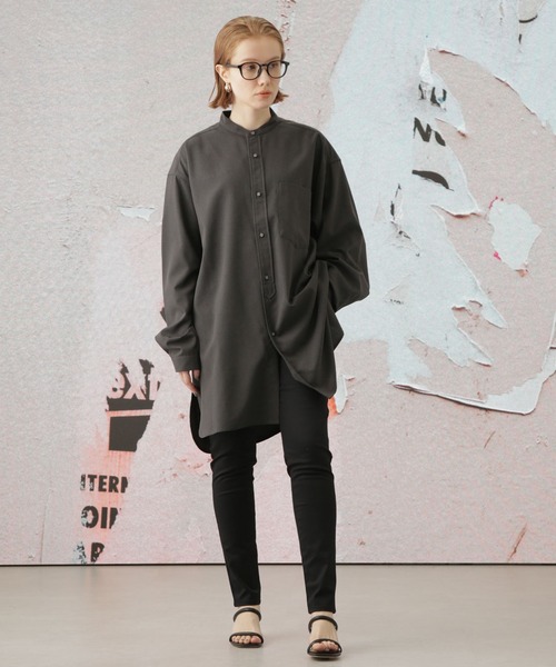 Apo(s)ture（アポスチャー）の「NANCY-004/ストレッチチノフルレングススキニーパンツ（チノパンツ・レディース・ベージュ/ネイビー/ホワイト/ブラック・M/S/XL/L/XS）」の2枚目の写真