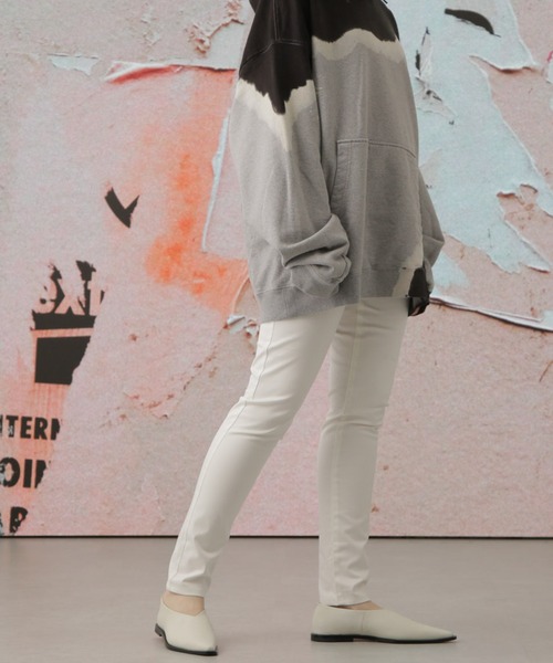 Apo(s)ture（アポスチャー）の「NANCY-004/ストレッチチノフルレングススキニーパンツ（チノパンツ・レディース・ベージュ/ネイビー/ホワイト/ブラック・M/S/XL/L/XS）」の12枚目の写真