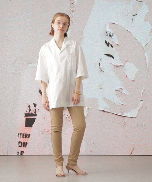 Apo(s)ture（アポスチャー）の「NANCY-004/ストレッチチノフルレングススキニーパンツ（チノパンツ・レディース・ベージュ/ネイビー/ホワイト/ブラック・M/S/XL/L/XS）」の20枚目の写真