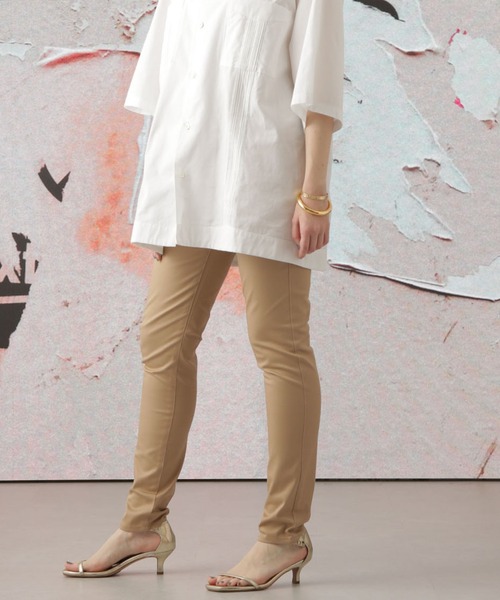 Apo(s)ture（アポスチャー）の「NANCY-004/ストレッチチノフルレングススキニーパンツ（チノパンツ・レディース・ベージュ/ネイビー/ホワイト/ブラック・M/S/XL/L/XS）」の18枚目の写真