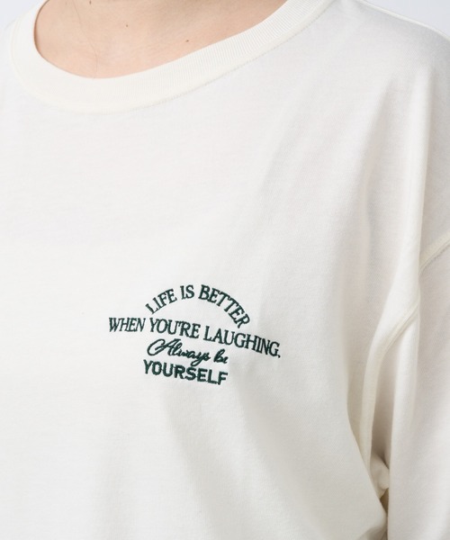 un dix cors(アンディコール)の「《WEB限定》Always刺繍Tee(Tシャツ/カットソー・レディース・ブラック/ホワイト・FREE)」の15枚目の写真