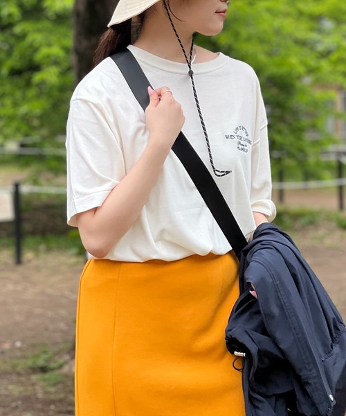 un dix cors(アンディコール)の「《WEB限定》Always刺繍Tee(Tシャツ/カットソー・レディース・ブラック/ホワイト・FREE)」の8枚目の写真