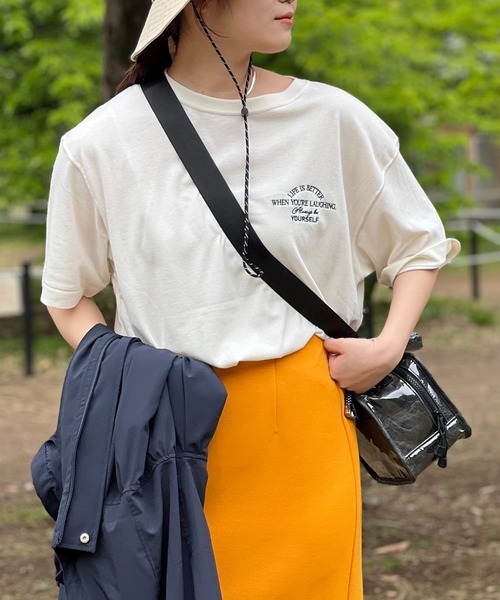 un dix cors(アンディコール)の「《WEB限定》Always刺繍Tee(Tシャツ/カットソー・レディース・ブラック/ホワイト・FREE)」の11枚目の写真