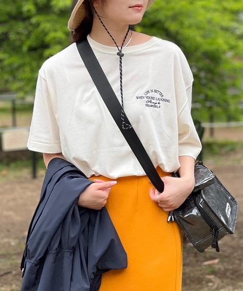 un dix cors(アンディコール)の「《WEB限定》Always刺繍Tee(Tシャツ/カットソー・レディース・ブラック/ホワイト・FREE)」の7枚目の写真