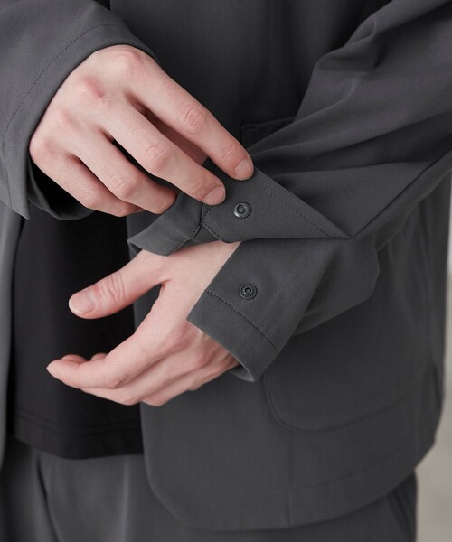 coen（コーエン）の「極楽FITノーカラージャケット（ノーカラージャケット・メンズ・その他2/その他1/ブラック・L/M/S）」の4枚目の写真