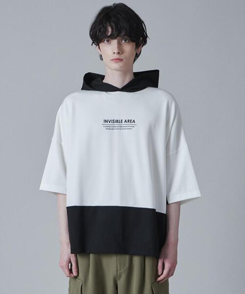LUCY（ルーシー）の「LUCY/ドルマンポンチフードT（Tシャツ/カットソー・メンズ・ブラック/ブルー・LARGE/MEDIUM）」の11枚目の写真