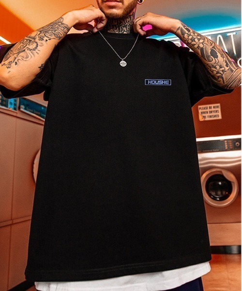 NEW GENTLEMAN(ニュージェントルマン)の「ルーナーイクリプス オーバーサイズT(Tシャツ/カットソー・メンズ・ブラック/ホワイト・M/L/XL)」の5枚目の写真