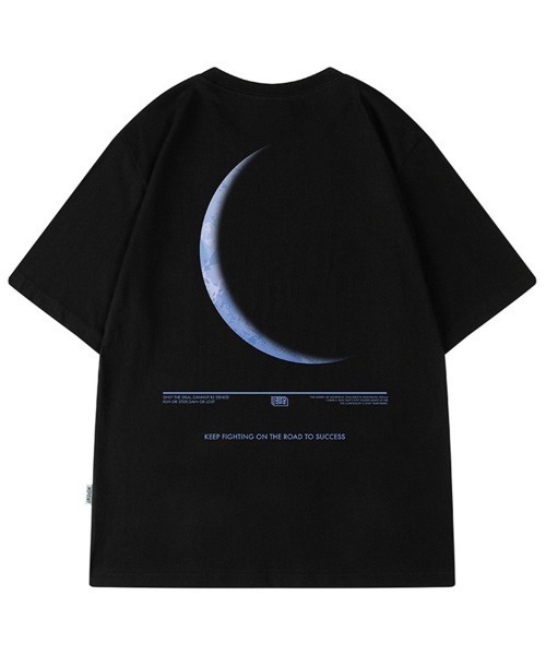 NEW GENTLEMAN(ニュージェントルマン)の「ルーナーイクリプス オーバーサイズT(Tシャツ/カットソー・メンズ・ブラック/ホワイト・M/L/XL)」の8枚目の写真