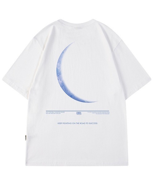 NEW GENTLEMAN(ニュージェントルマン)の「ルーナーイクリプス オーバーサイズT(Tシャツ/カットソー・メンズ・ブラック/ホワイト・M/L/XL)」の7枚目の写真