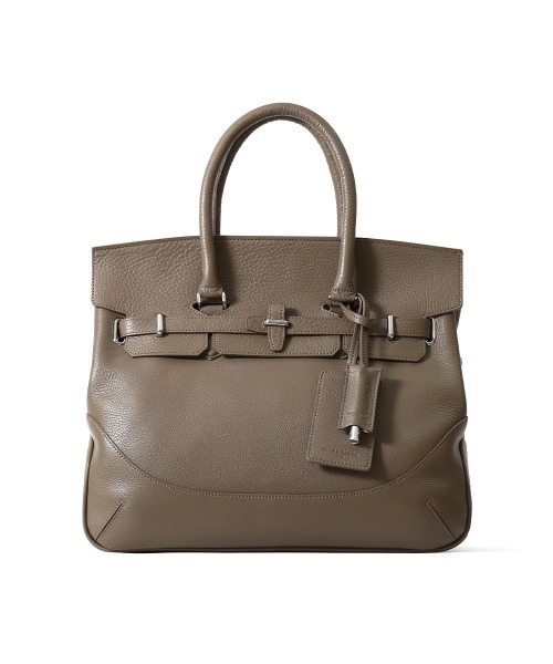 PELLE MORBIDA（ペッレモルビダ）の「Maiden Voyage（メイデンヴォヤージュ） MB026A-被せ付ボストンバッグ(Mサイズ)（ボストンバッグ・メンズ・ブラック/チャコールグレー/ネイビー/ベージュ/グレイッシュベージュ・FREE）」の4枚目の写真