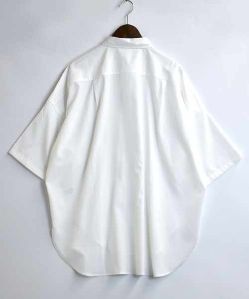 Starting Over(スターティングオーバー)の「pin tuck wide dress shirt/ピンタック ワイド ドレスシャツ/半袖シャツ(シャツ/ブラウス・メンズ・ブラック/ホワイト・M/L/XL)」の3枚目の写真