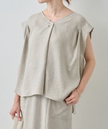 BEARDSLEY | 《LIVETART・洗える》麻調合繊フレンチブラウス(シャツ/ブラウス)