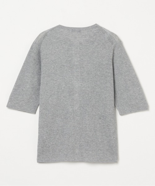 HELIOPOLE(エリオポール)の「HARF SLEEVE RIB CARDIGAN(ニット/セーター・レディース・シルバー/アイボリー/ピンク・38)」の5枚目の写真