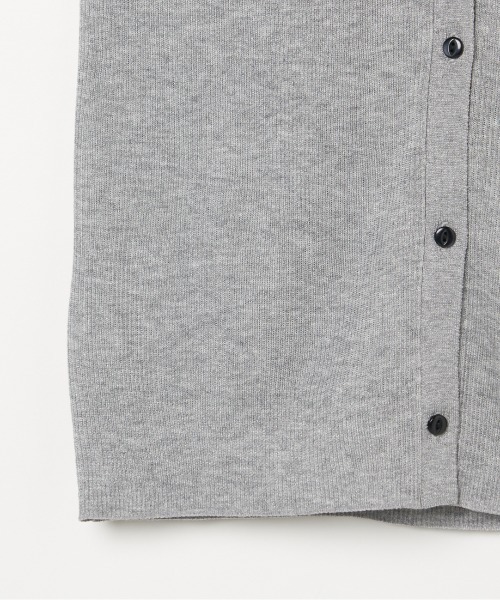 HELIOPOLE(エリオポール)の「HARF SLEEVE RIB CARDIGAN(ニット/セーター・レディース・シルバー/アイボリー/ピンク・38)」の8枚目の写真