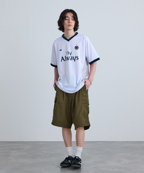 re_k by JUNRED（レクバイジュンレッド）の「re_k by JUNRED / オーバーワイドナイロンカーゴショーツ（カーゴパンツ・メンズ・チャコールグレー/カーキ/ライトグレー・L/M/S）」の21枚目の写真