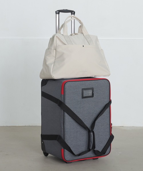 ALTROSE（アルトローズ）の「8ポケット ボストン ボストンバッグ トラベル キャリーオン（ボストンバッグ・レディース・アイボリー/ブラック/ダークグレー・FREE）」の6枚目の写真