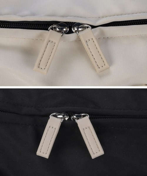 ALTROSE（アルトローズ）の「8ポケット ボストン ボストンバッグ トラベル キャリーオン（ボストンバッグ・レディース・アイボリー/ブラック/ダークグレー・FREE）」の17枚目の写真