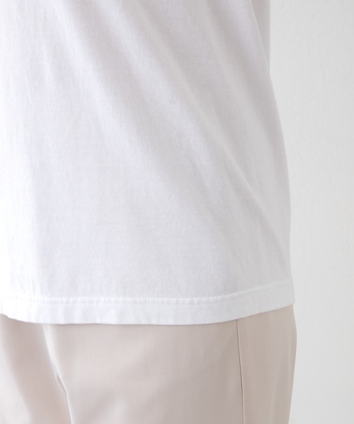 Whim Gazette(ウィムガゼット)の「カスレプリントロゴTシャツ(Tシャツ/カットソー・レディース・ベージュ/インディゴブルー/オフホワイト・FREE)」の5枚目の写真