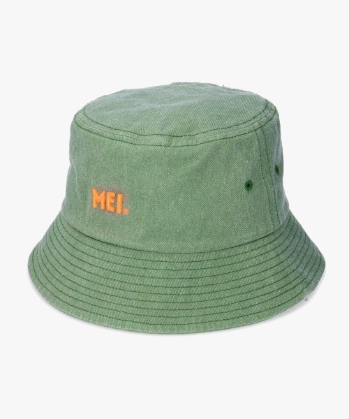 OVERRIDE（オーバーライド）の「MEI BUCKETHAT PIGMENT（ハット・メンズ・ブラック/ベージュ/オレンジ/イエロー/グリーン/レッド/パープル/ブルー/ライトブルー・58cm）」の4枚目の写真